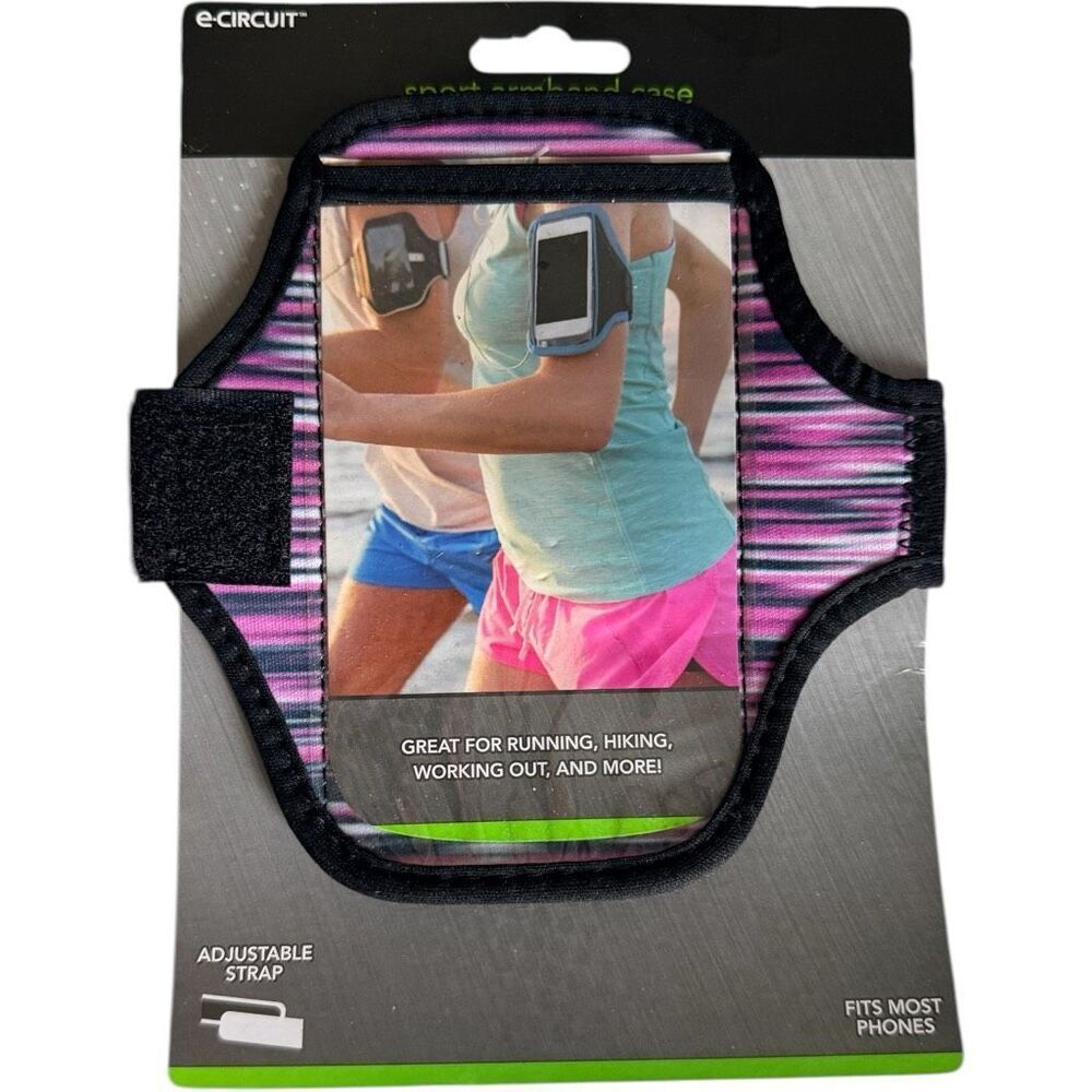 Brand New E-circuit Sport Armband Case Phone Adjustable Strap Workout Fitness